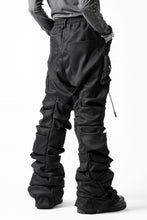 Load image into Gallery viewer, A.F ARTEFACT MONSTER TUCK FLARE BAGGY PANTS / LUX PES TWILL (BLACK)