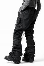 Load image into Gallery viewer, A.F ARTEFACT MONSTER TUCK FLARE BAGGY PANTS / LUX PES TWILL (BLACK)