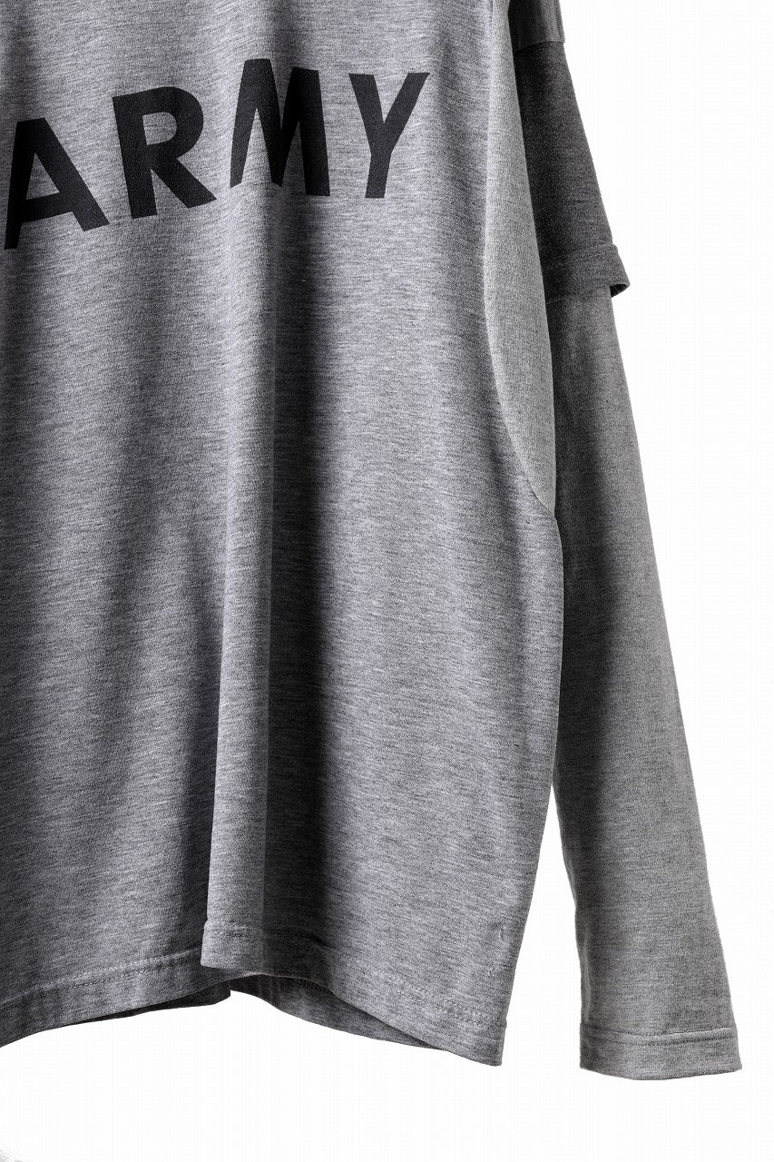 CHANGES REMAKE LAYERED L/S TEE (GRAY #A)