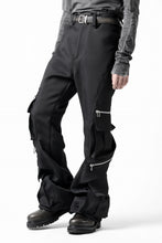 画像をギャラリービューアに読み込む, A.F ARTEFACT CARGO FLARE BAGGY PANTS / LUXE-TWILL (BLACK)