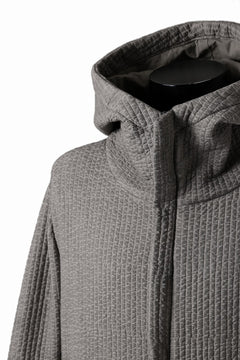 画像をギャラリービューアに読み込む, daub HOODIE LONG PARKA / DYEING PADDED FABRIC (GREY)