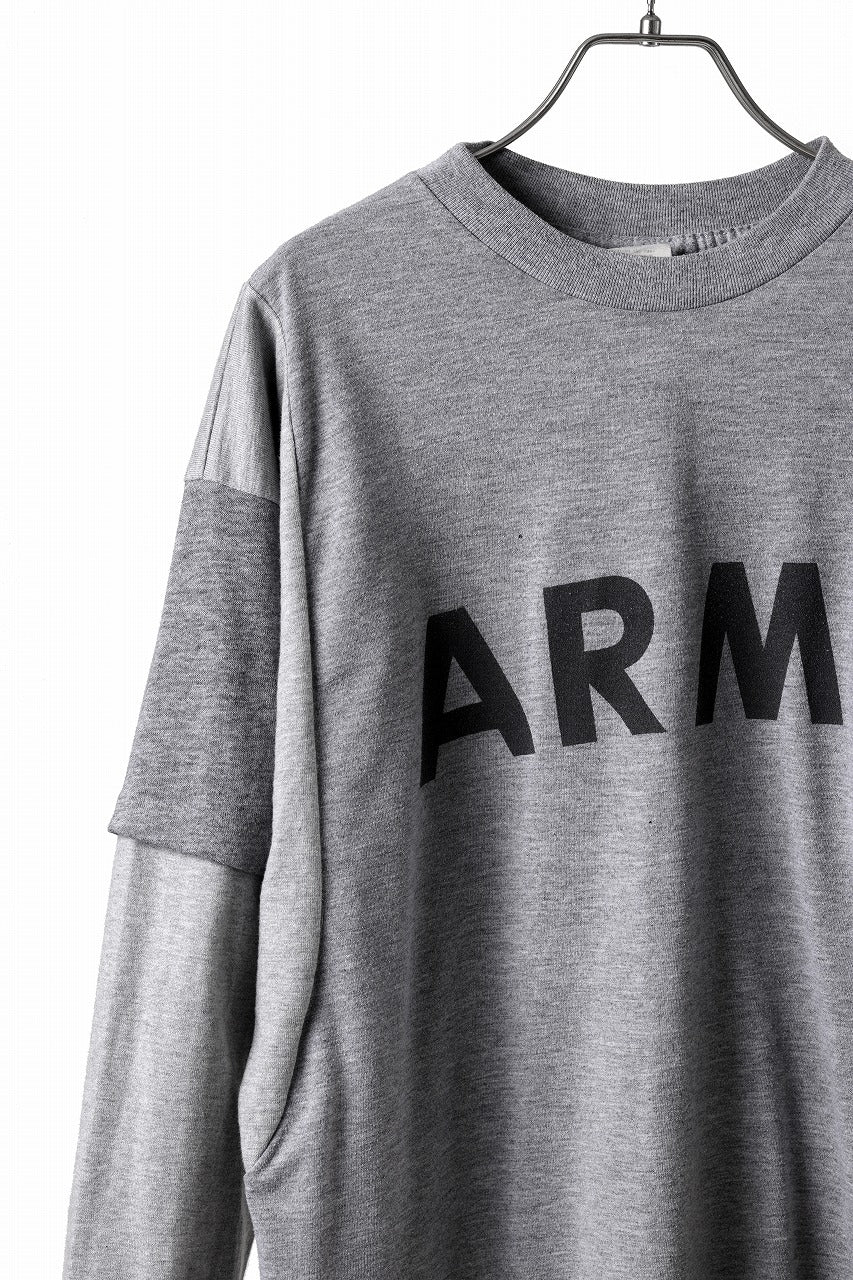 CHANGES REMAKE LAYERED L/S TEE (GRAY #B)