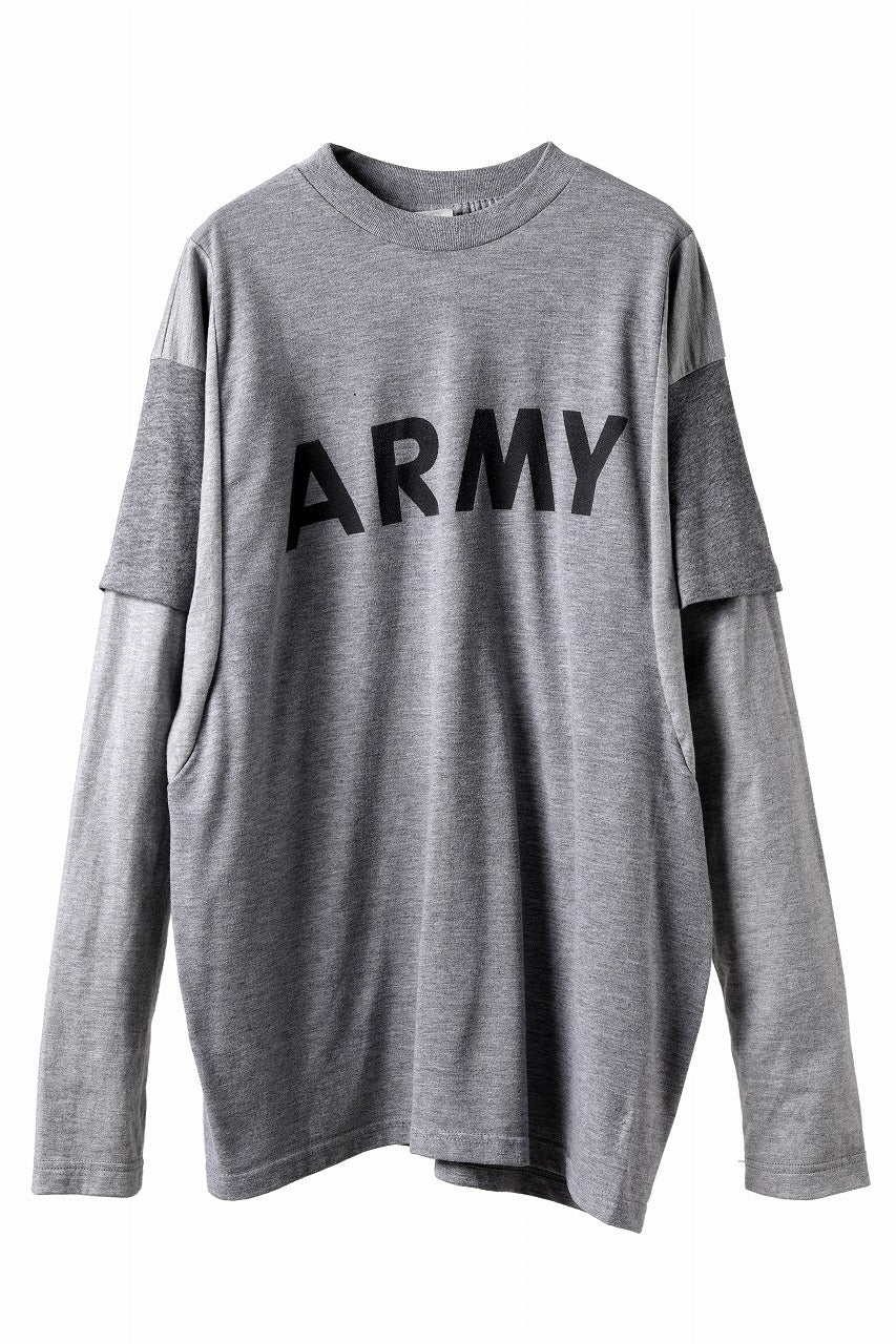 CHANGES REMAKE LAYERED L/S TEE (GRAY #B)