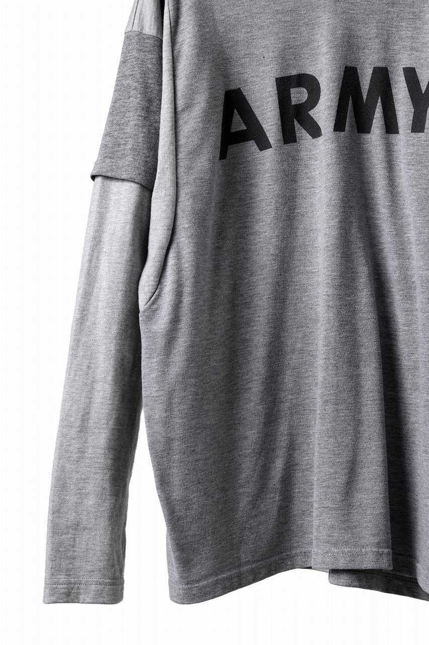 CHANGES REMAKE LAYERED L/S TEE (GRAY #B)