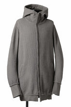 画像をギャラリービューアに読み込む, daub HOODIE LONG PARKA / DYEING PADDED FABRIC (GREY)