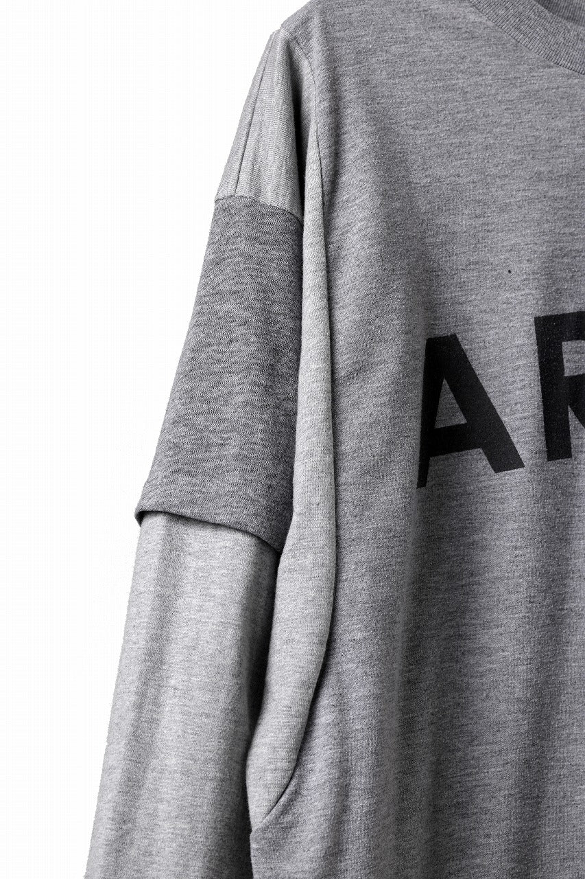 CHANGES REMAKE LAYERED L/S TEE (GRAY #B)