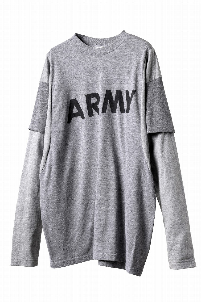 Load image into Gallery viewer, CHANGES REMAKE LAYERED L/S TEE (GRAY #B)