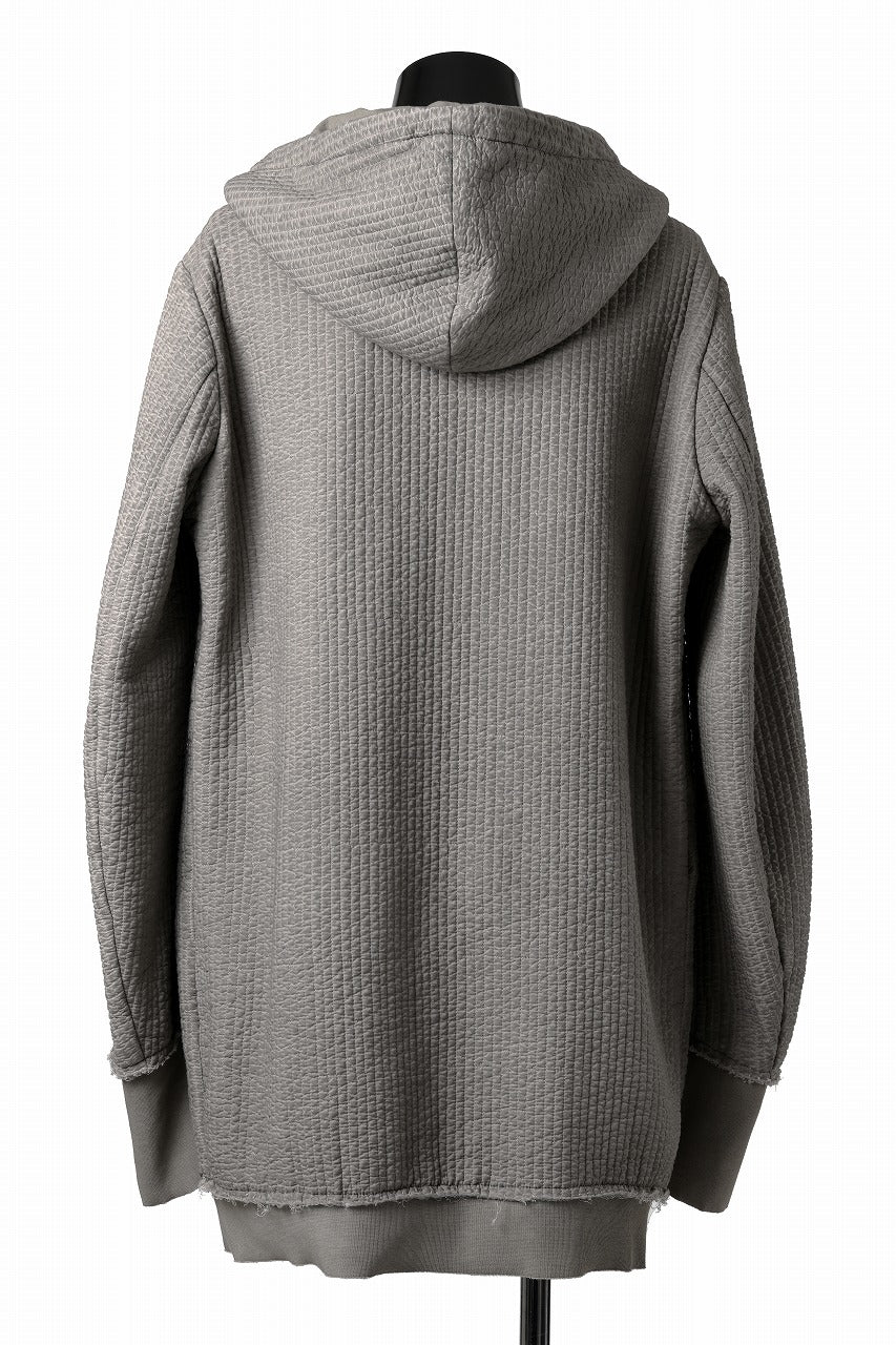 画像をギャラリービューアに読み込む, daub HOODIE LONG PARKA / DYEING PADDED FABRIC (GREY)