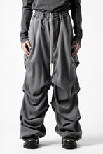 Load image into Gallery viewer, A.F ARTEFACT EXTREME WIDE BAGGY PANTS / SERGE TWILL (L.GREY)