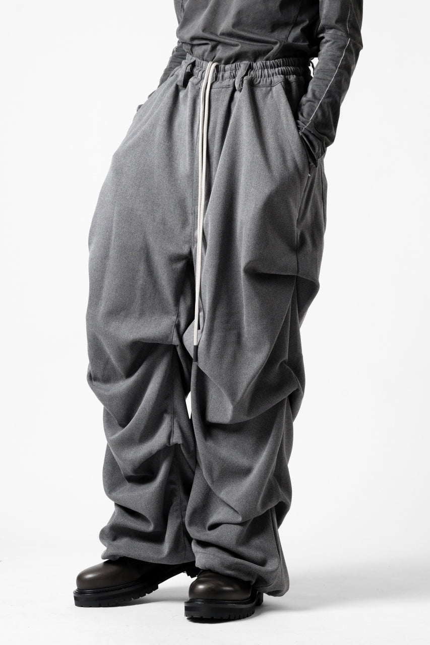 Load image into Gallery viewer, A.F ARTEFACT EXTREME WIDE BAGGY PANTS / SERGE TWILL (L.GREY)