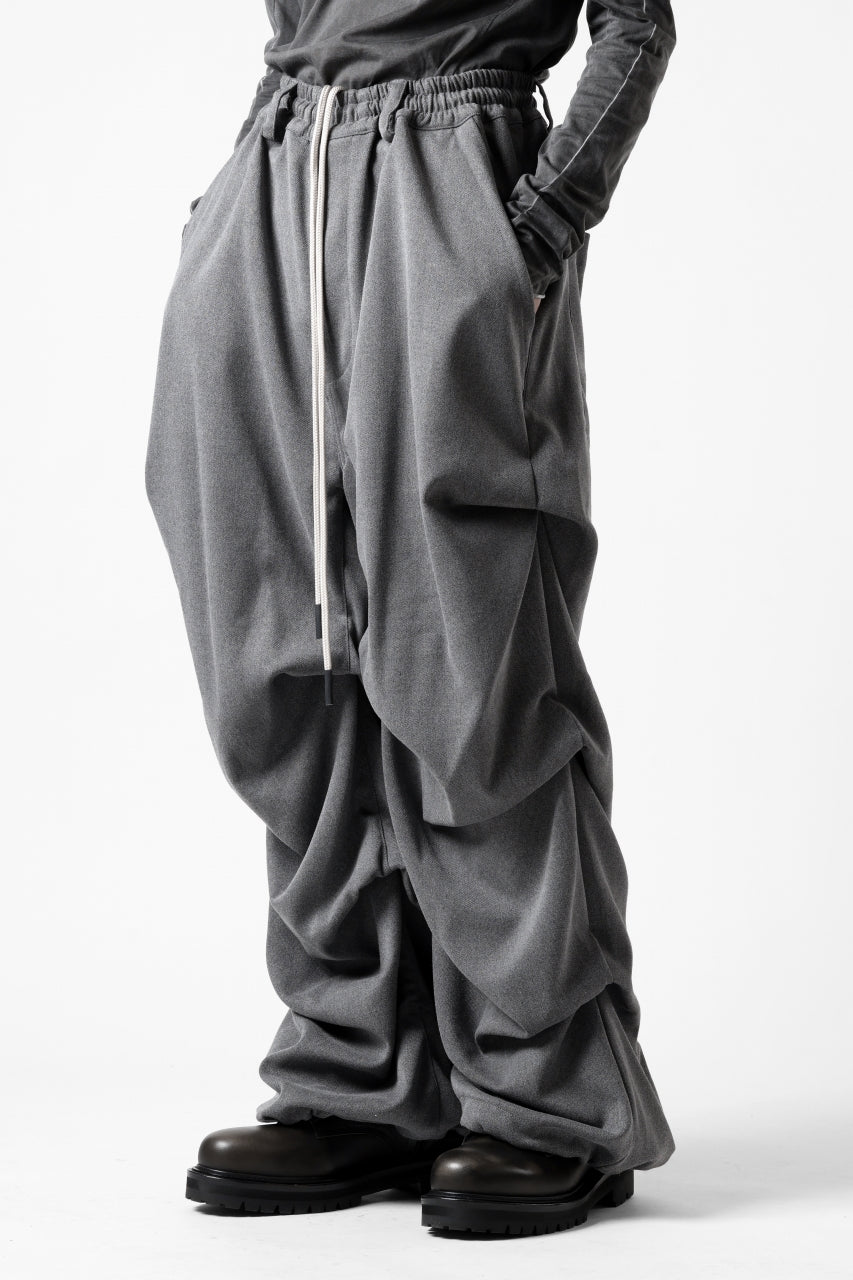 Load image into Gallery viewer, A.F ARTEFACT EXTREME WIDE BAGGY PANTS / SERGE TWILL (L.GREY)