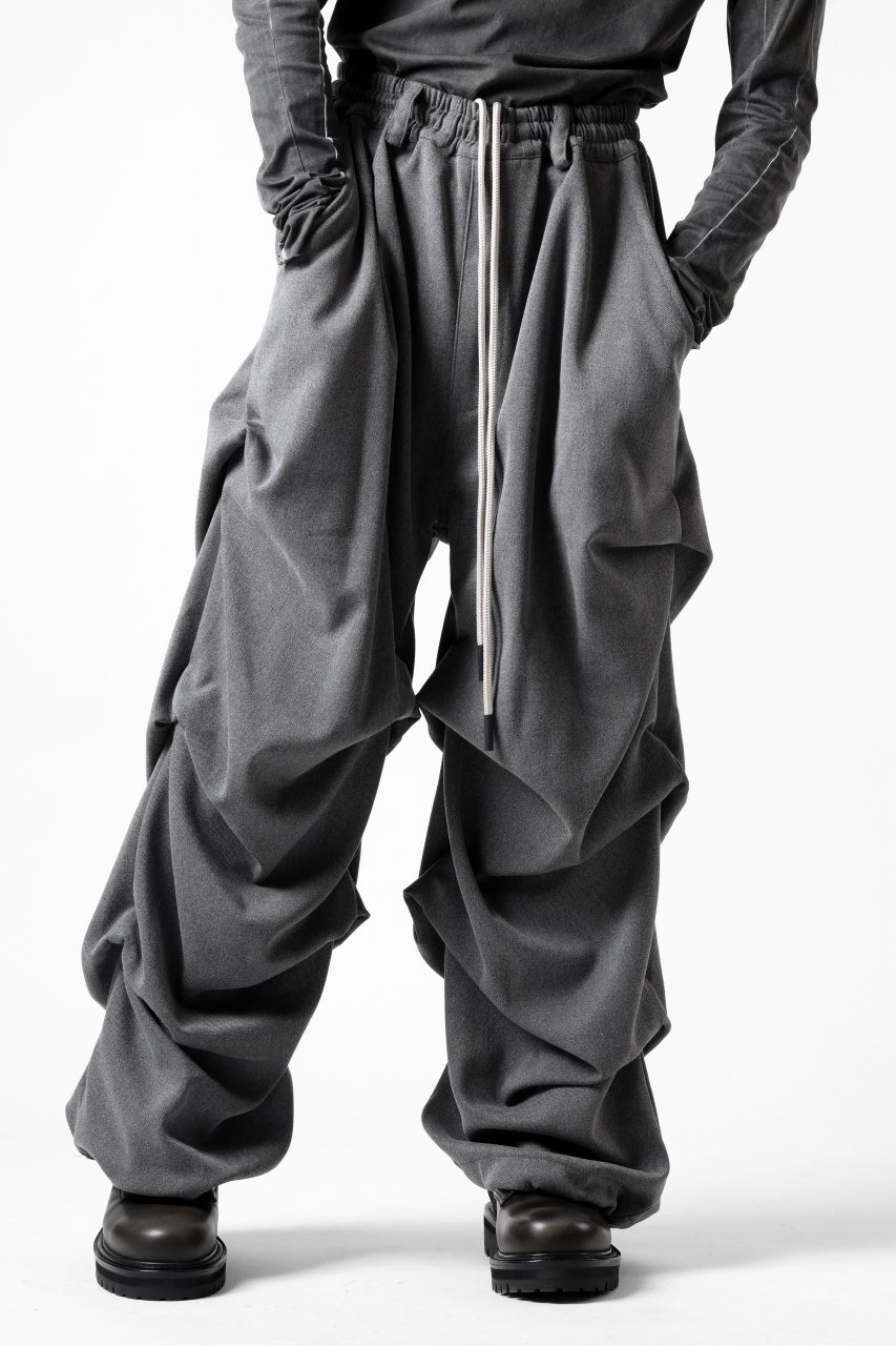 A.F ARTEFACT EXTREME WIDE BAGGY PANTS / SERGE TWILL (L.GREY)