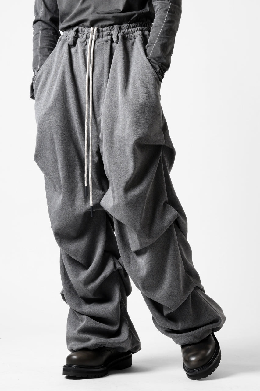 A.F ARTEFACT EXTREME WIDE BAGGY PANTS / SERGE TWILL (L.GREY)