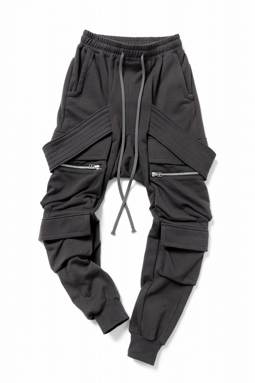 A.F ARTEFACT BELTED CARGO SARROUEL EASY PANTS (DARK GREY)