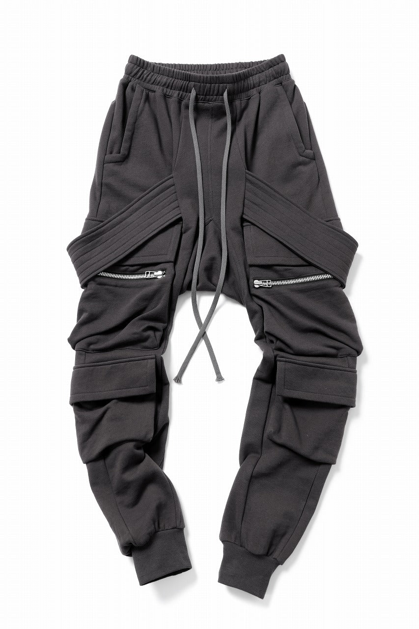 A.F ARTEFACT BELTED CARGO SARROUEL EASY PANTS (DARK GREY)