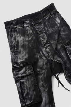 画像をギャラリービューアに読み込む, 11 BY BORIS BIDJAN SABERI CARGO POCKET PANTS / OBJECT DYED &amp; USED EFFECT &quot;P21B-F1481&quot; (BLACK)