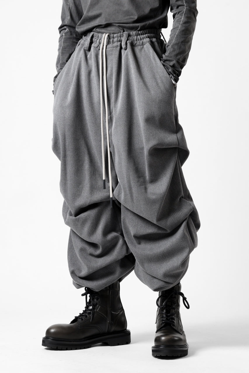 A.F ARTEFACT EXTREME WIDE BAGGY PANTS / SERGE TWILL (L.GREY)