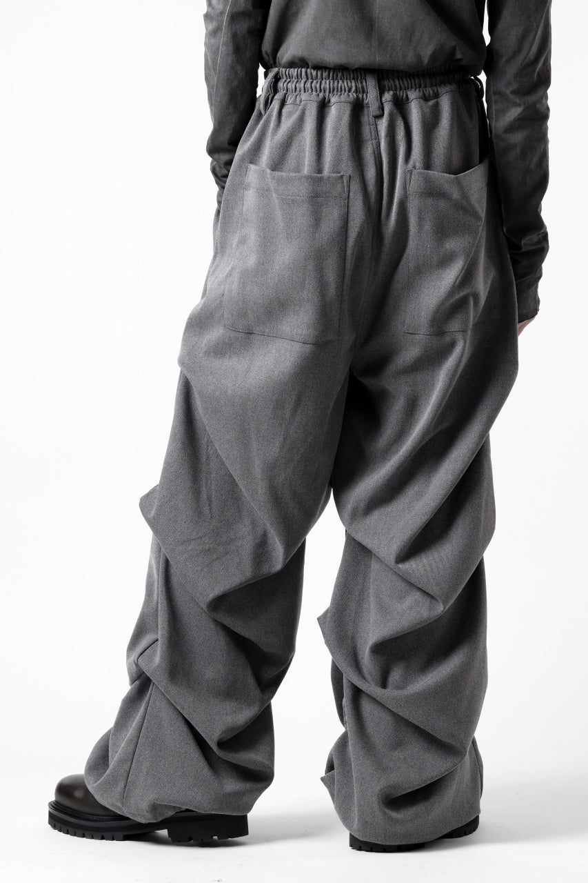 A.F ARTEFACT EXTREME WIDE BAGGY PANTS / SERGE TWILL (L.GREY)