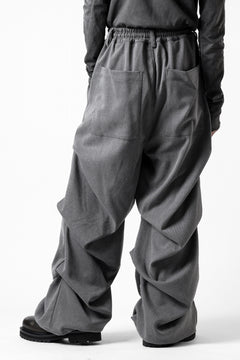 Load image into Gallery viewer, A.F ARTEFACT EXTREME WIDE BAGGY PANTS / SERGE TWILL (L.GREY)