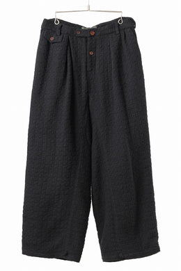 Aleksandr Manamis exclusive WOOLEN POCKET WIDE PANT (BLACK)