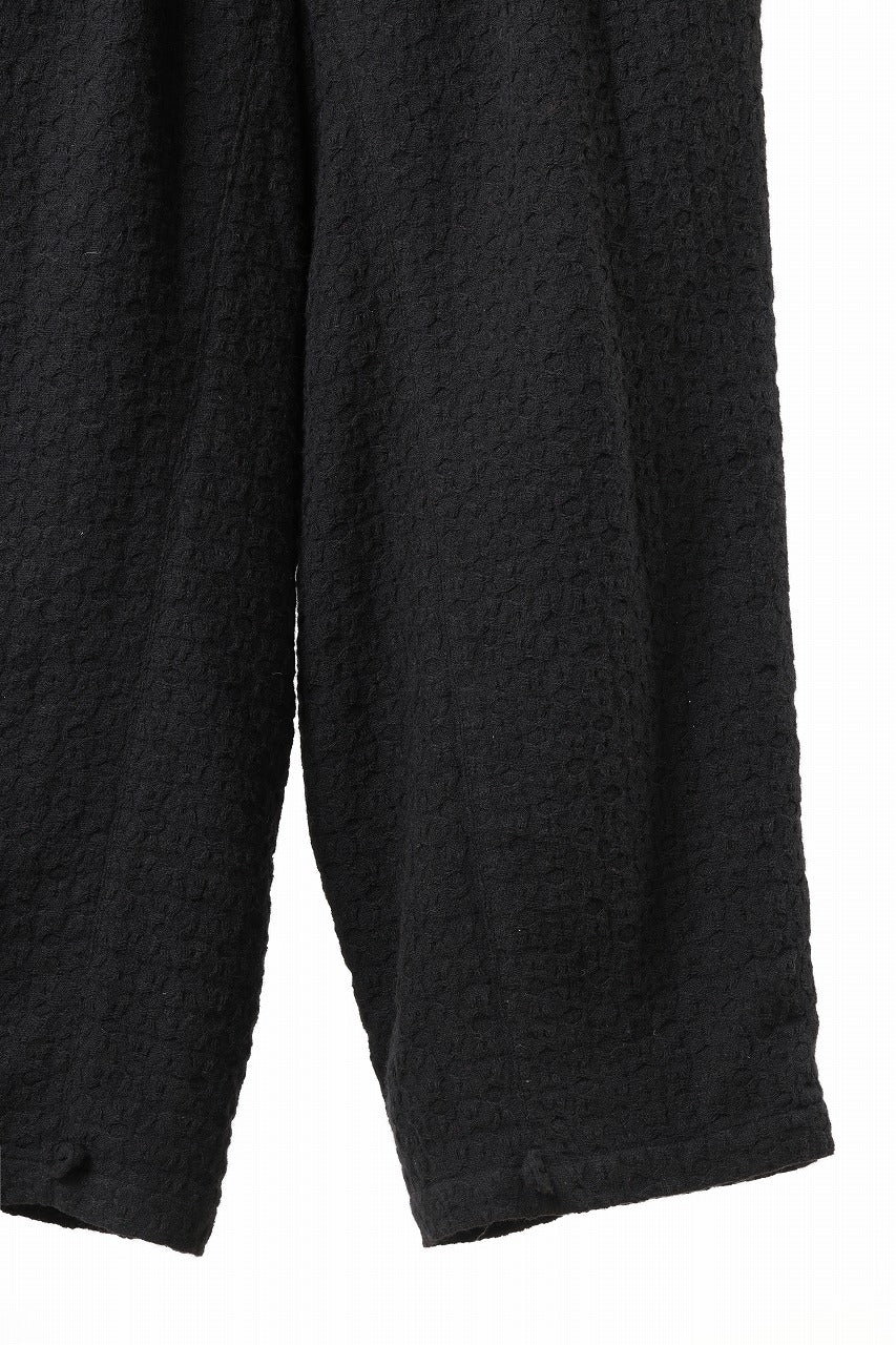 Aleksandr Manamis exclusive WOOLEN POCKET WIDE PANT (BLACK)