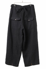 Load image into Gallery viewer, Aleksandr Manamis exclusive WOOLEN POCKET WIDE PANT (BLACK)