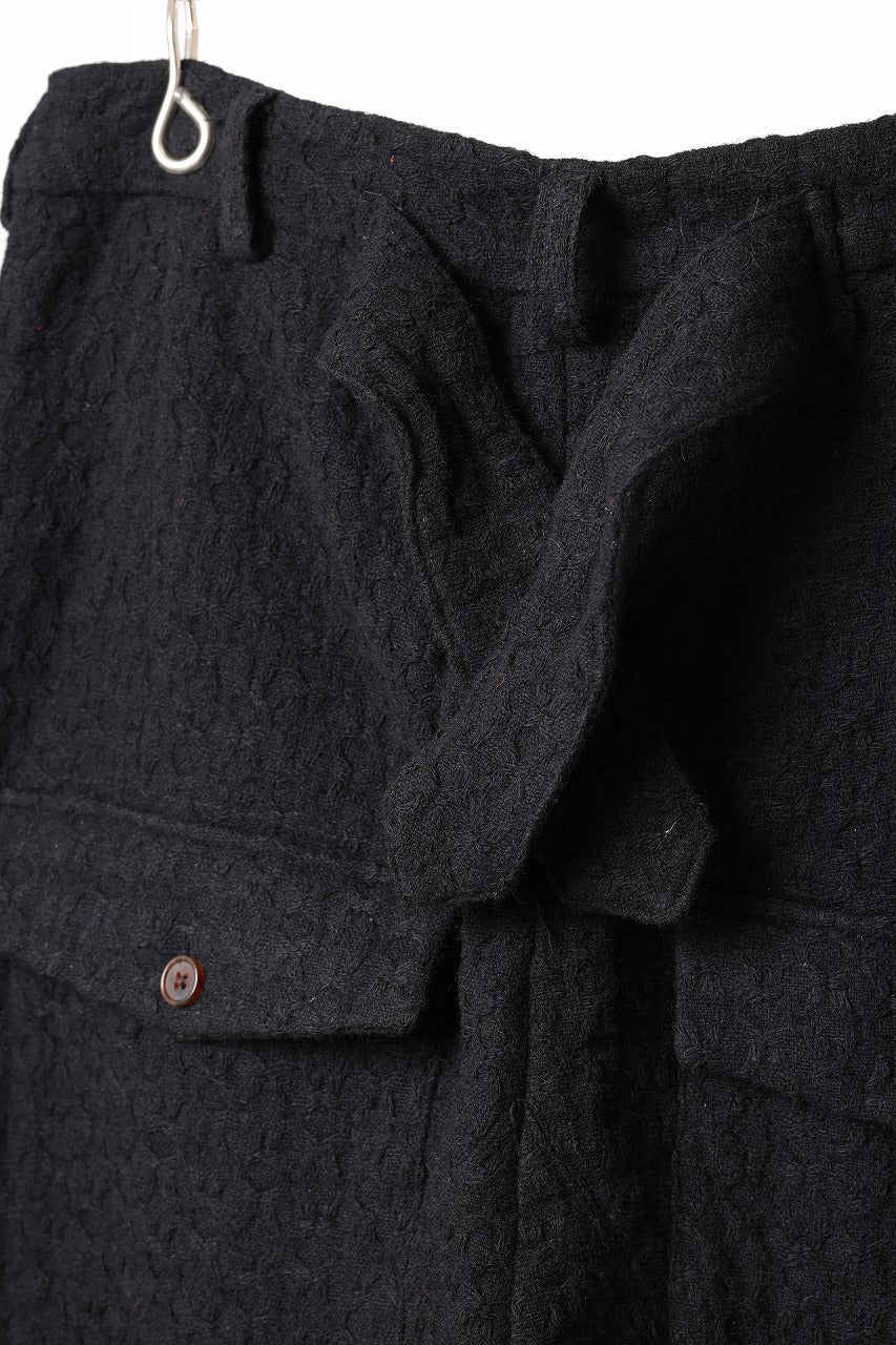 画像をギャラリービューアに読み込む, Aleksandr Manamis exclusive WOOLEN POCKET WIDE PANT (BLACK)