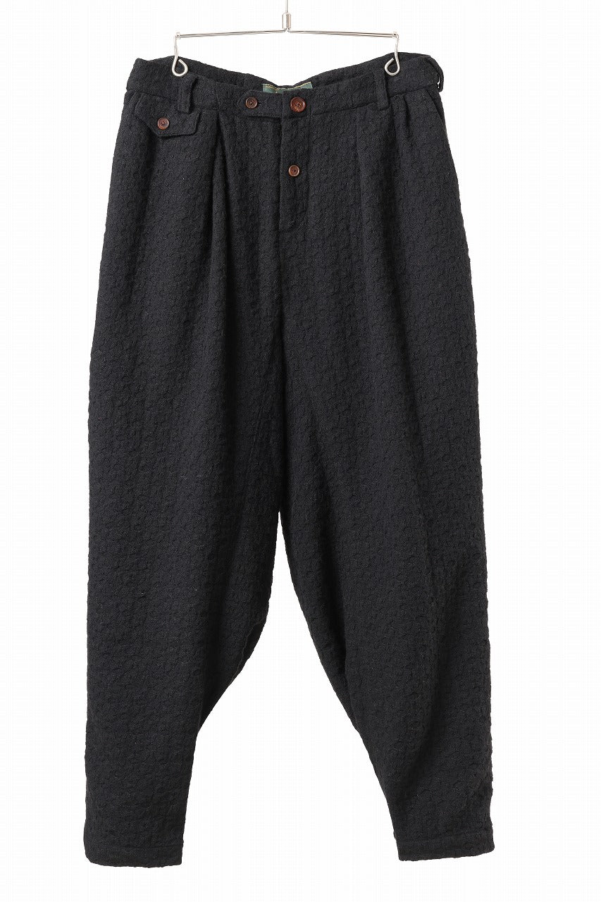 Aleksandr Manamis exclusive WOOLEN POCKET WIDE PANT (BLACK)