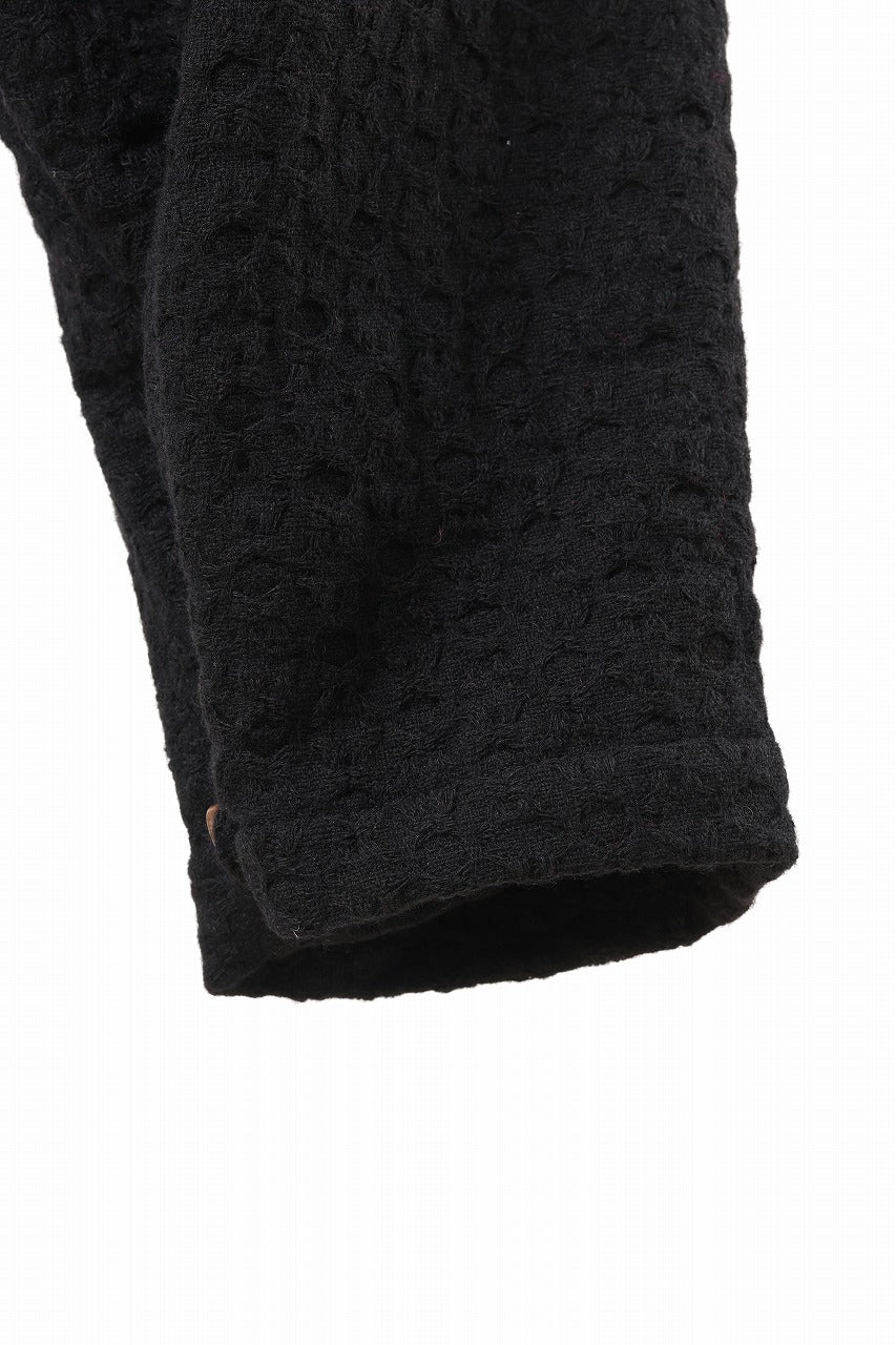 Aleksandr Manamis exclusive WOOLEN POCKET WIDE PANT (BLACK)