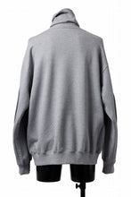 Load image into Gallery viewer, D-VEC HIGH NECK L/S SWEAT SHIRT / BRUSHED BACK TERRY (GRAY)