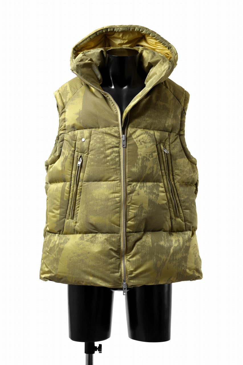 画像をギャラリービューアに読み込む, Y-3 Yohji Yamamoto GRAPHICS PUFFER VEST / PERTEX® (YELOOW + BLACK)