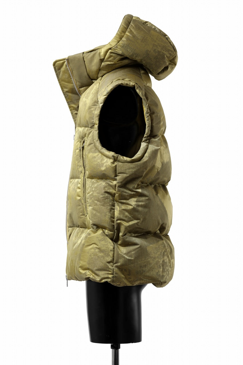 Load image into Gallery viewer, Y-3 Yohji Yamamoto GRAPHICS PUFFER VEST / PERTEX® (YELOOW + BLACK)