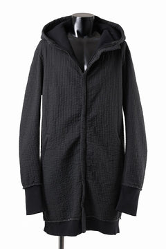 Load image into Gallery viewer, daub HOODIE LONG PARKA / DYEING PADDED FABRIC (BLACK)