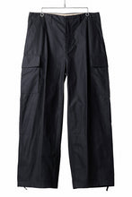 Load image into Gallery viewer, Ten c CARGO TROUSERS / PIECE DYED CONYPE MICRO-FIBER (BLACK)