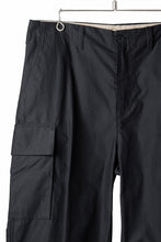 画像をギャラリービューアに読み込む, Ten c CARGO TROUSERS / PIECE DYED CONYPE MICRO-FIBER (BLACK)