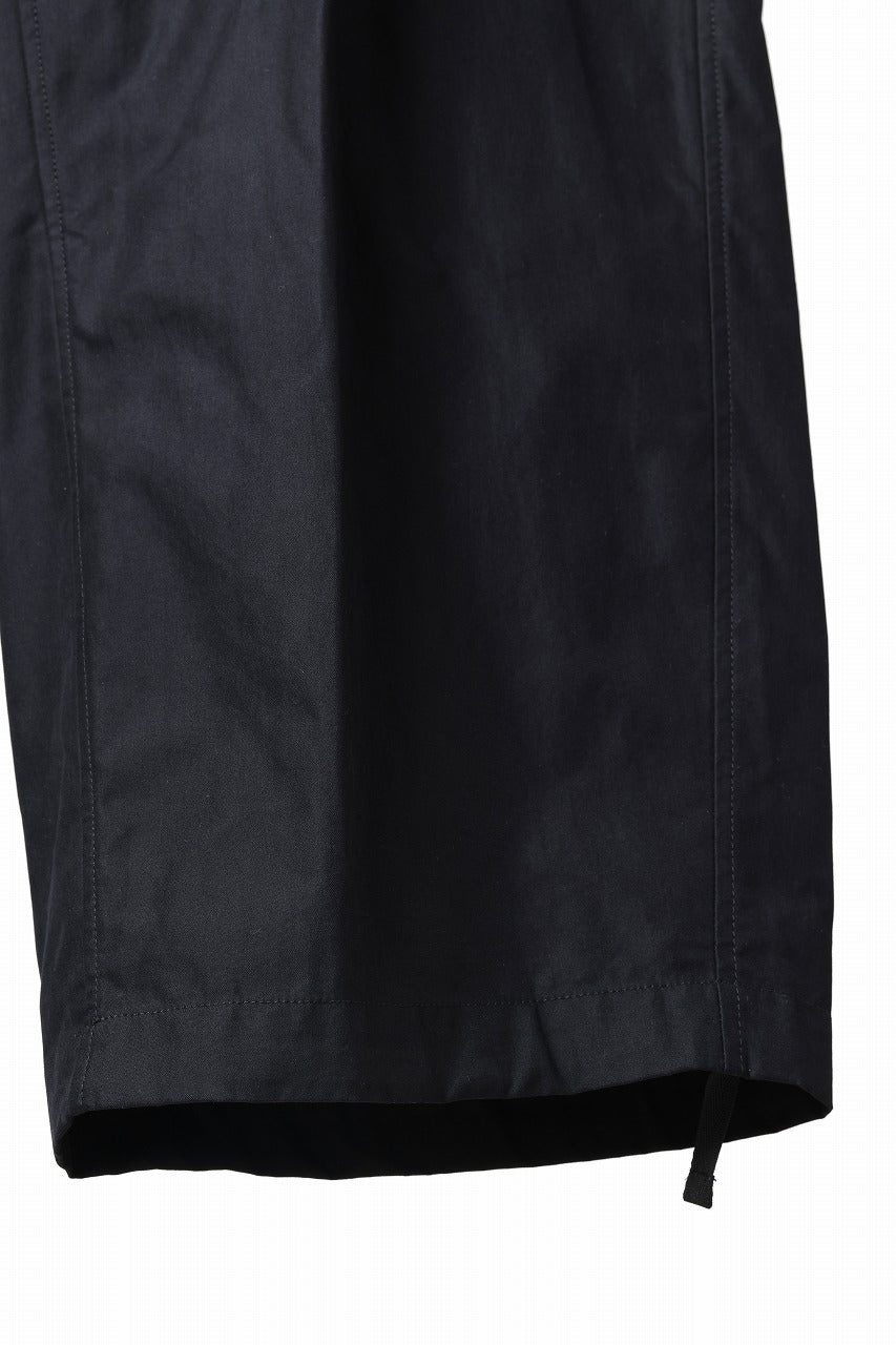 Ten c CARGO TROUSERS / PIECE DYED CONYPE MICRO-FIBER (BLACK)