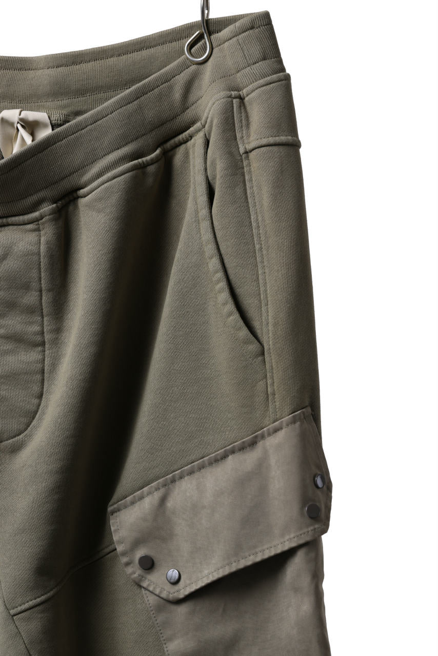 Load image into Gallery viewer, Ten c MULTI POCKET SNAP SWEAT PANTS / GARMENT DYED (ASH GRAY)