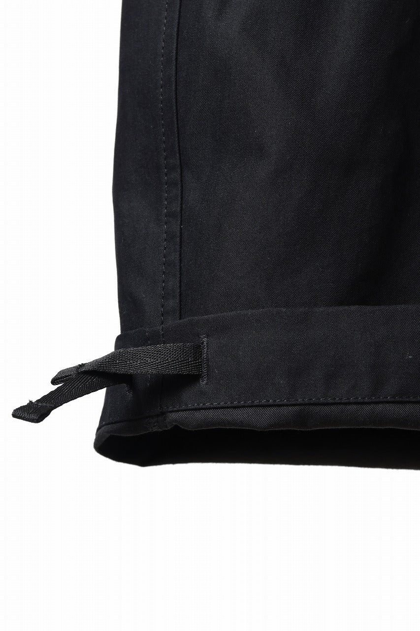 Ten c CARGO TROUSERS / PIECE DYED CONYPE MICRO-FIBER (BLACK)