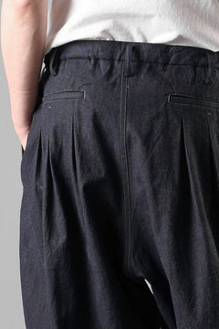 Load image into Gallery viewer, Y's for men INK-DYED HOUNDSTOOTH 12 TUCKS PANTS (BLUE)