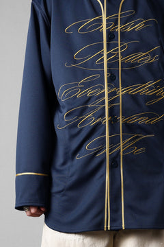 画像をギャラリービューアに読み込む, LASTMAN BASEBALL SHIRT "C.R.E.A.M" (L/S) (NAVY)