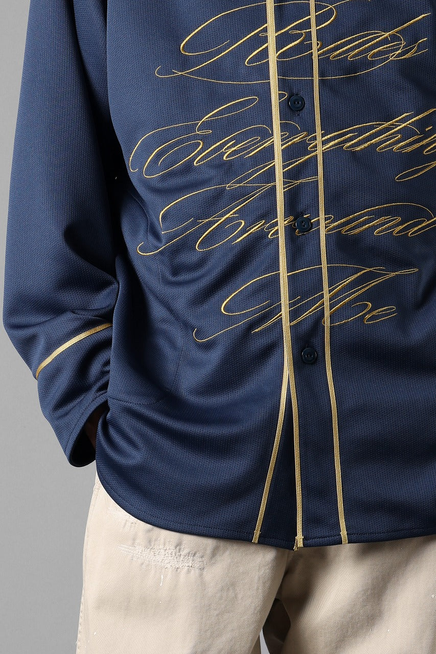 画像をギャラリービューアに読み込む, LASTMAN BASEBALL SHIRT "C.R.E.A.M" (L/S) (NAVY)
