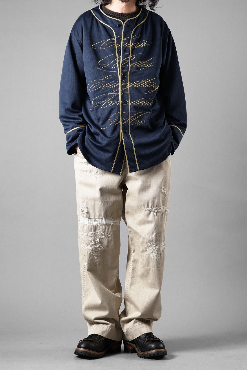 画像をギャラリービューアに読み込む, LASTMAN BASEBALL SHIRT "C.R.E.A.M" (L/S) (NAVY)