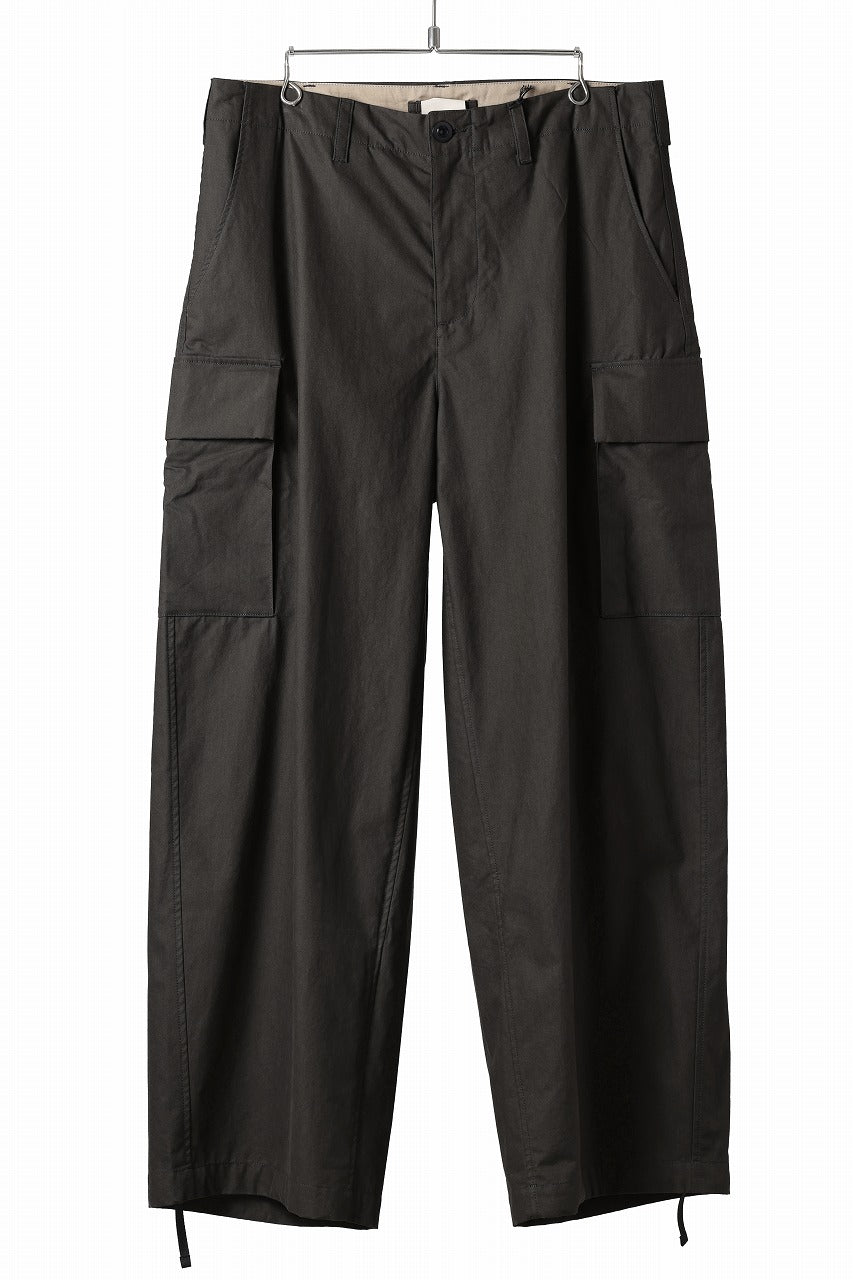 Load image into Gallery viewer, Ten c CARGO TROUSERS / PIECE DYED CONYPE MICRO-FIBER (DARK OLIVE)