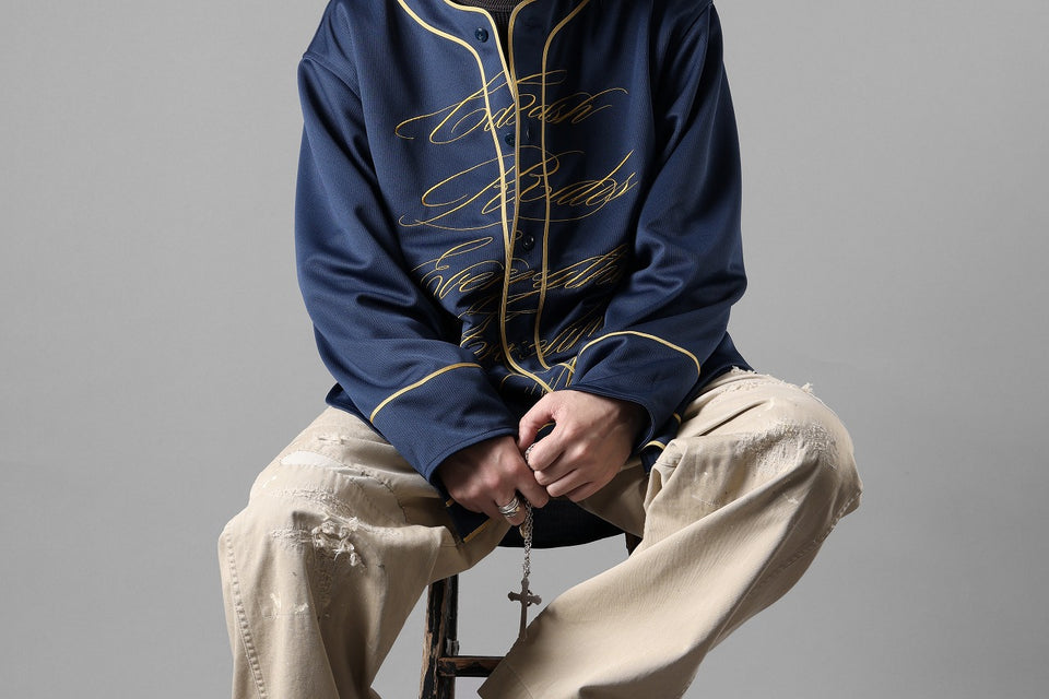 画像をギャラリービューアに読み込む, LASTMAN BASEBALL SHIRT "C.R.E.A.M" (L/S) (NAVY)