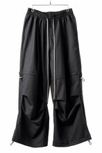 画像をギャラリービューアに読み込む, A.F ARTEFACT STRING-SQUEEZING WIDE PANTS / TROPICAL WOOL (BLACK)