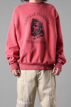 画像をギャラリービューアに読み込む, LASTMAN PRINTED CREW NECK -SUN RISE- (RED)