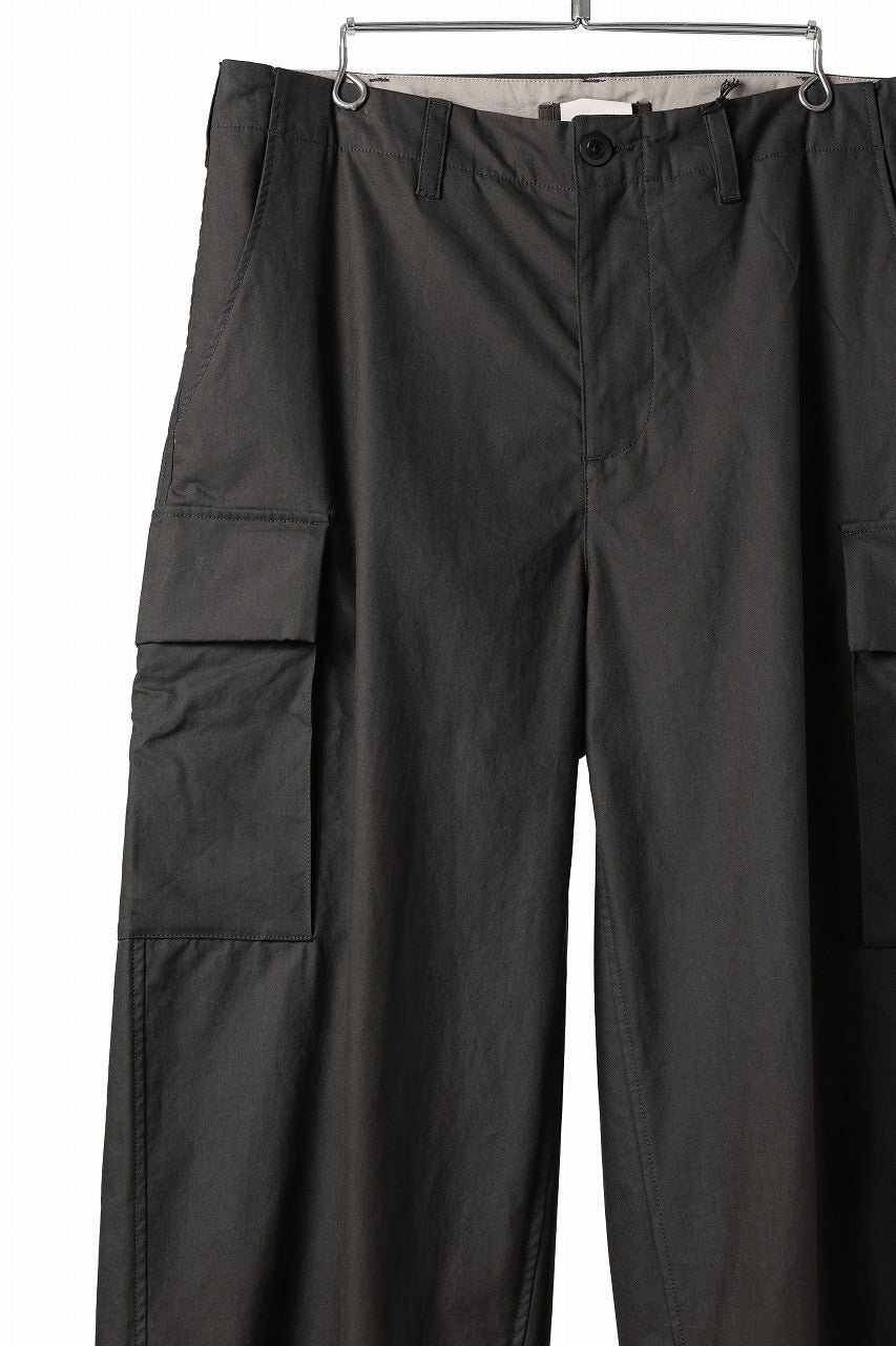 Ten c CARGO TROUSERS / PIECE DYED CONYPE MICRO-FIBER (DARK OLIVE)