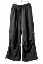 画像をギャラリービューアに読み込む, A.F ARTEFACT STRING-SQUEEZING WIDE PANTS / TROPICAL WOOL (BLACK)