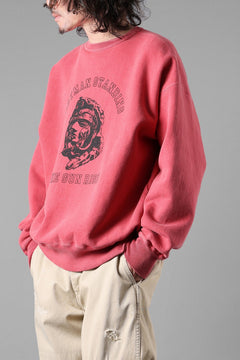 画像をギャラリービューアに読み込む, LASTMAN PRINTED CREW NECK -SUN RISE- (RED)