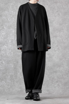画像をギャラリービューアに読み込む, th products Double Side Jacket / Soft Stretch Double Jersey (black)